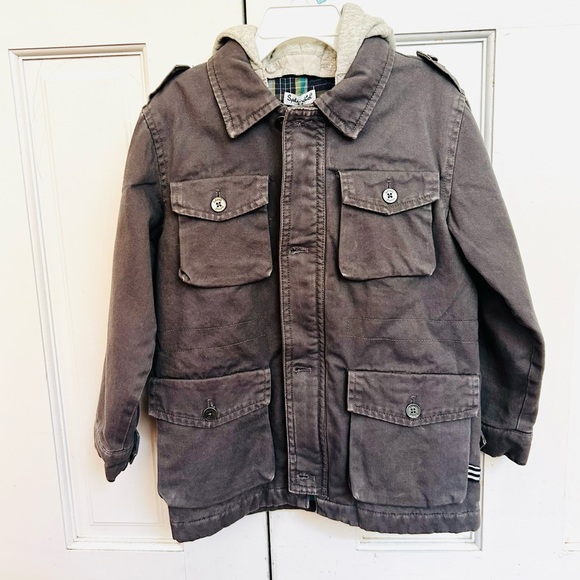 Splendid Boys Hooded Jacket with Plaid Lining - Picture 6 of 10